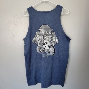 Island Choppers North Shore Hawaii Maui Men's Large Blue Tank Top Graphic Tee